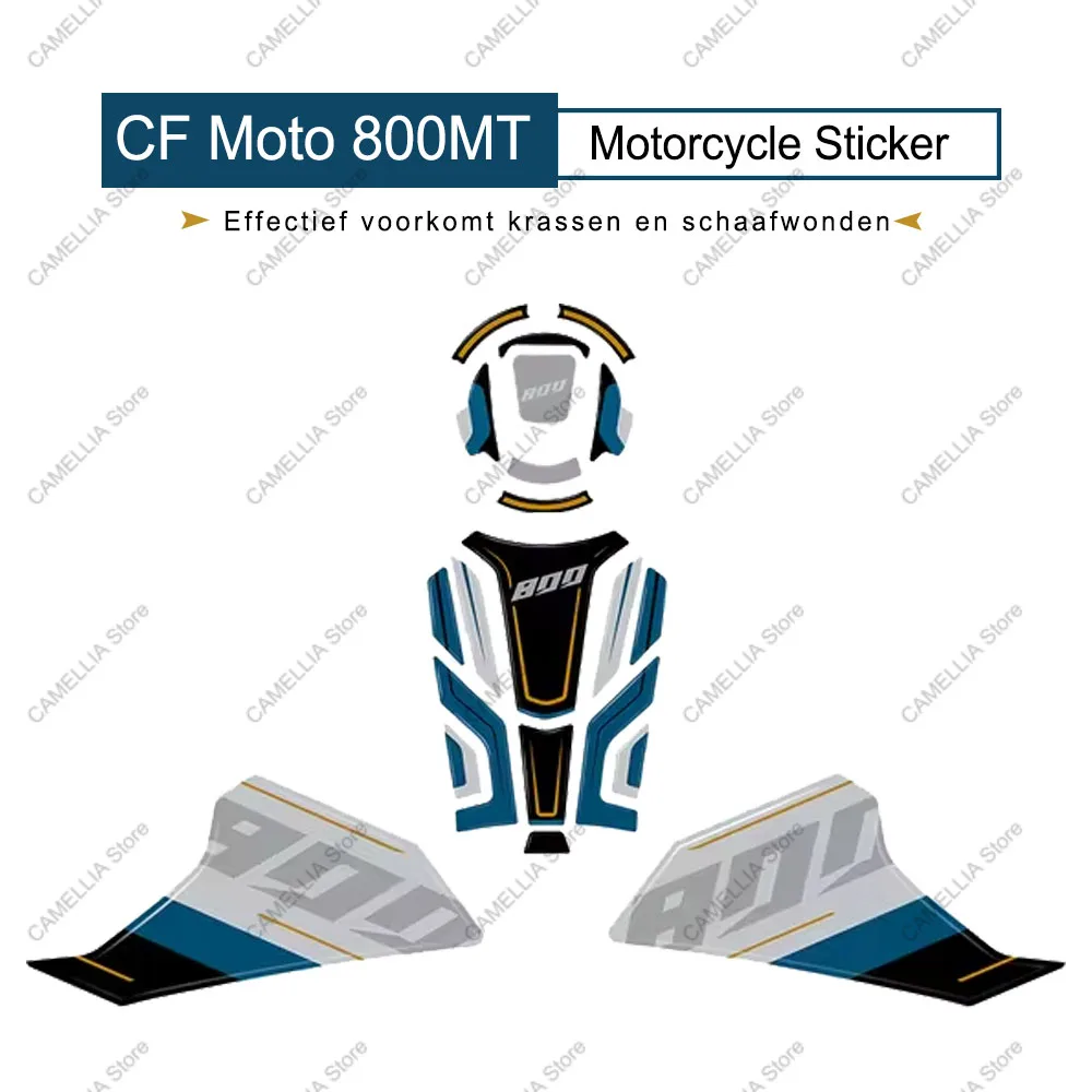 Motorrad Aufkleber Set-neue 3d 3d Epoxidharz wasserdicht 800mt Motorrad Kraftstoff tank Bodenschutz Aufkleber für cf moto 800mt