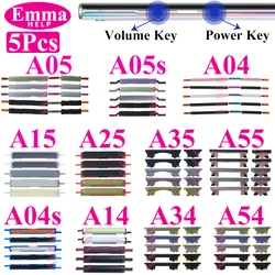 5Pcs Volume Side Key Buttons Power On Off For Samsung A04 A04s A14 A05 A05s A15 A25 A35 A55 A34 A54 A04E Repacement Parts Mix