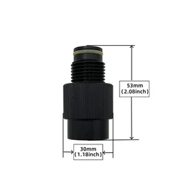 HPA Tank Regulator Valve ON/OFF ASA Adaptor G1/2-14 Thread Saver,CO2/Compressed Air Pin Valve Depressor Adapter