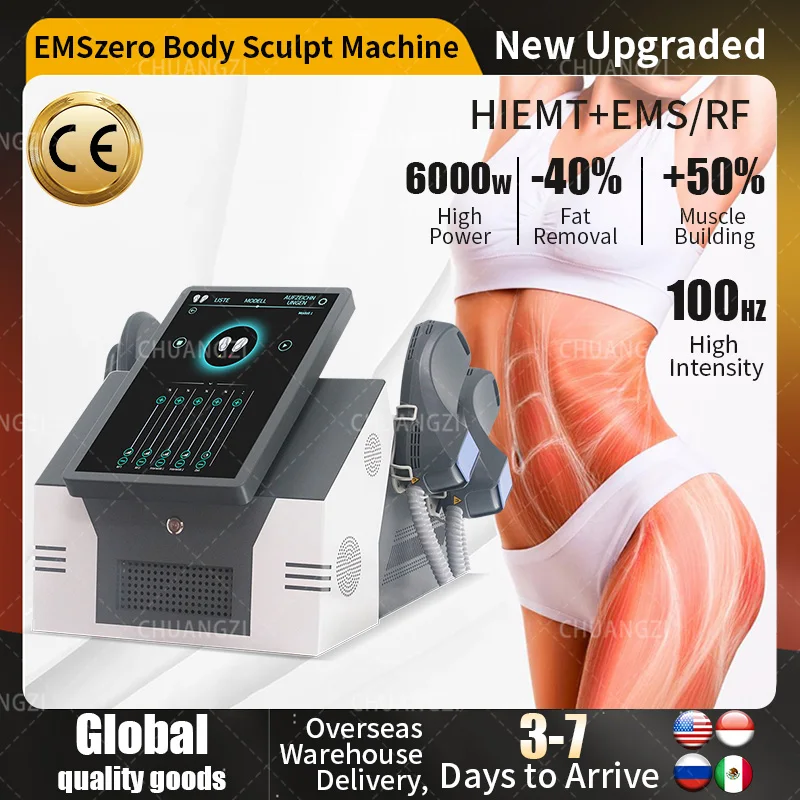 2024 Emszero 14tesla 6000w Neo Nova/neo With Handles Muscle Forming Body Slimming Beauty Machine