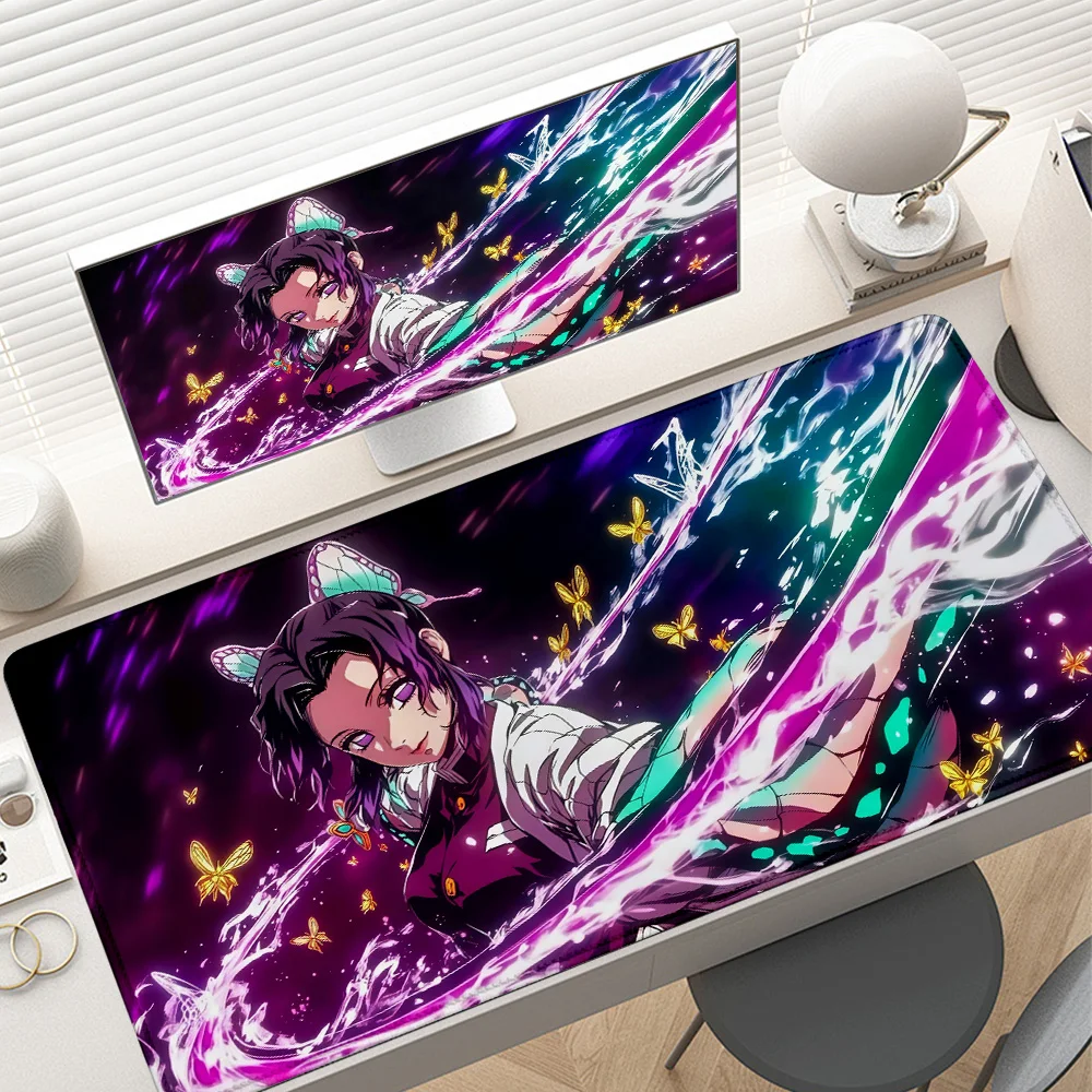 

HD PC Accessories 400X900mm Mouse Pad Demon Slayer Anime Mouse pads Office Desk mat Rubbe Lockedge XXL Desk mats Extended pad