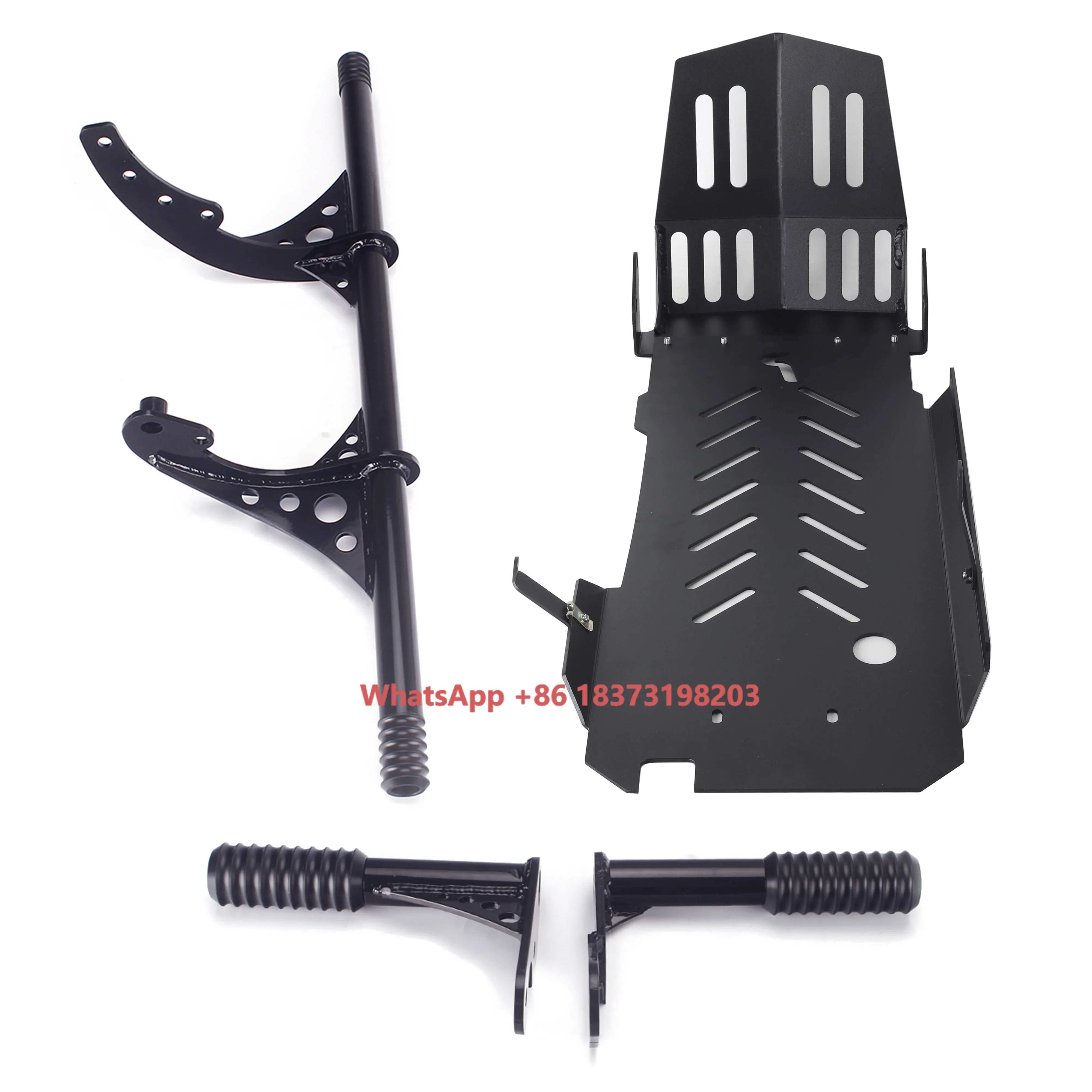 

Highway Engine Guard Crash Bar + Skid Plate + Frame Slider Kit for Harley Softail FXLR FXLRS FXBB FXBBS Low Rider ST FXST 18-23