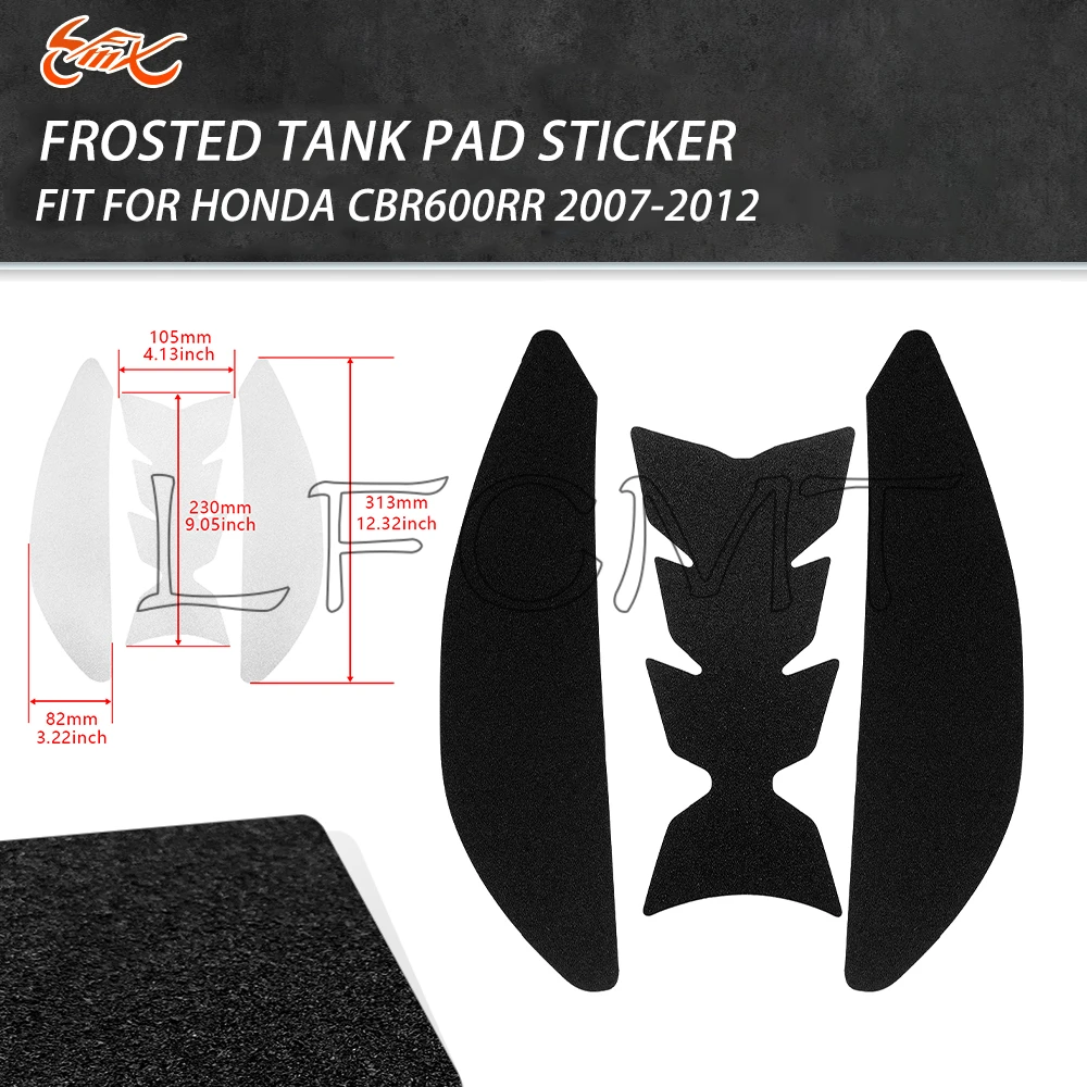 

Motorcycle Anti Slip Tank Pad Stickers Side Gas Knee Grip Traction Pads Decals Fit for Honda CBR600RR CBR 600 RR 2007-2012