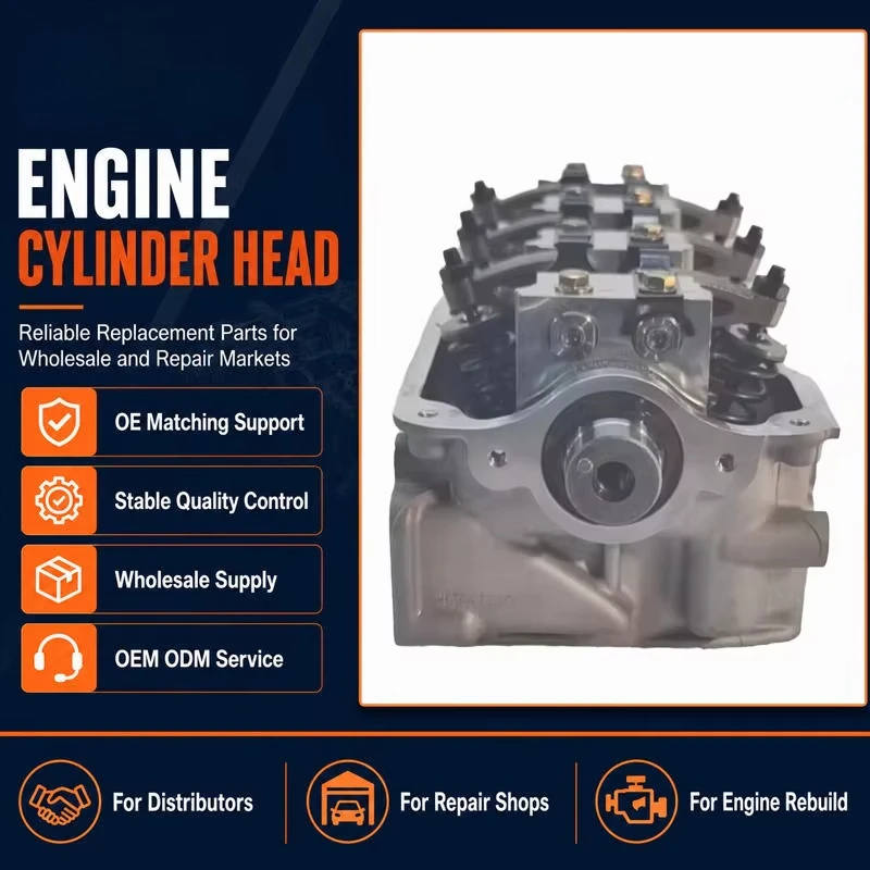 Brand New Complete Cylinder Head Assembly for Daewoo Chevrolet F8CV Engine Models Direct Fit Replacement Professional Grade