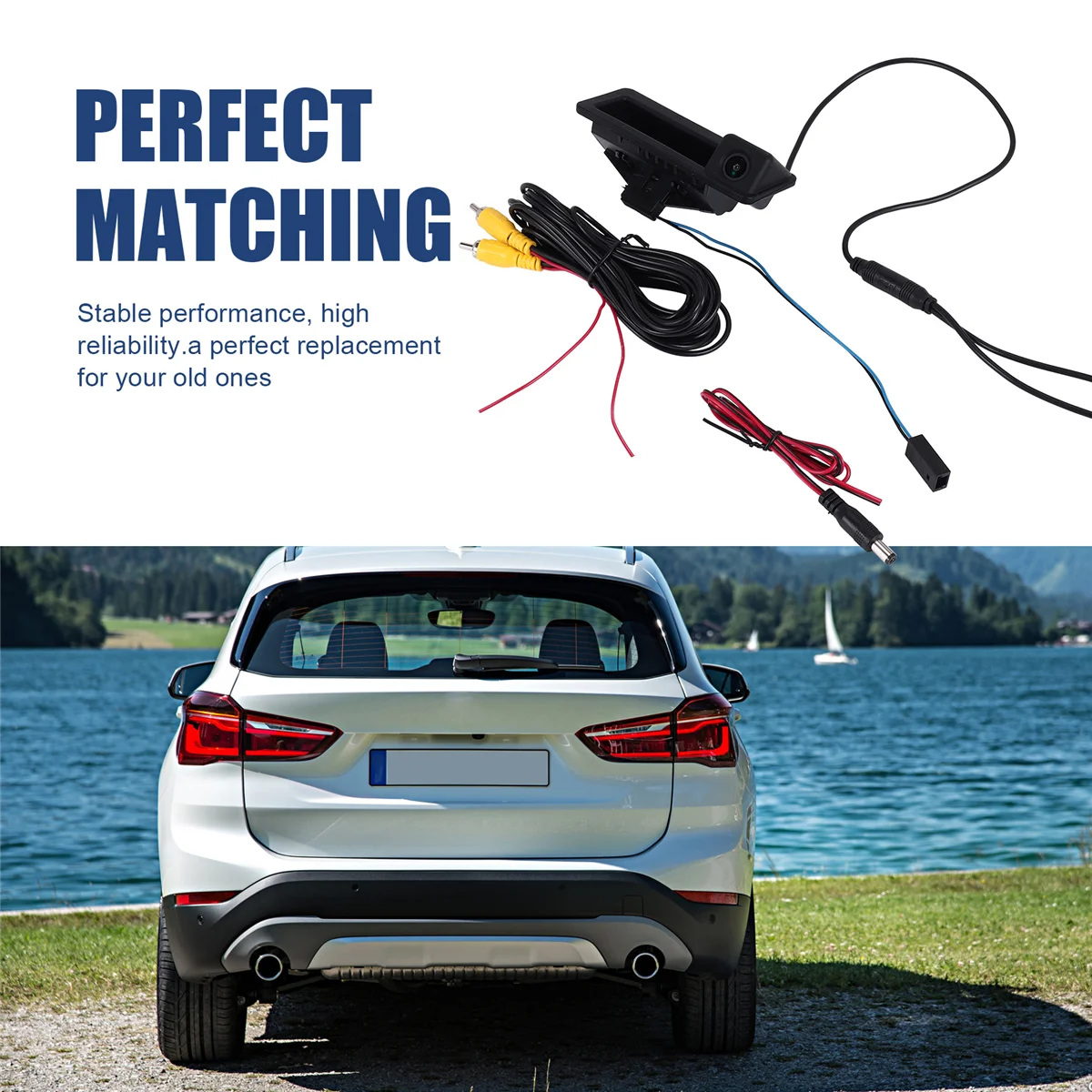 

Car Rear View Camera Reverse Tailgate Trunk CCD Handle Camera For BMW-A77Q