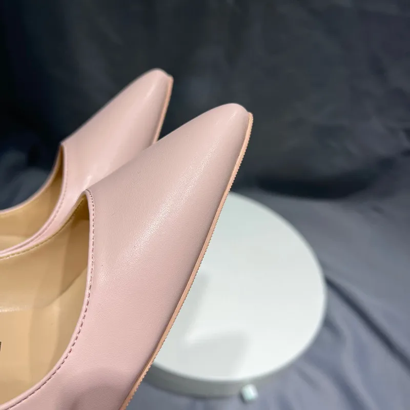 Heelgoo Glossy Pink Women Sexy Pointy Toe High Heel Shoes Elegant Ladies Party Wedding Shoes Cute Stilettos Pumps 12/10/8cm