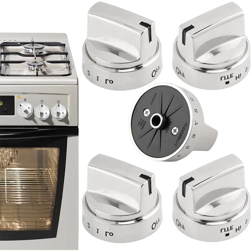 Stable Performance 5Pack WB03X24818 Gas Stove Knob Replacement For GE Range Cooktop