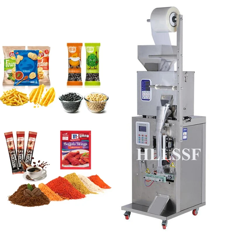 Fully Automatic Multifunctional Vertical Rice Grain Nut Popcorn Potato Chips Packing Machine