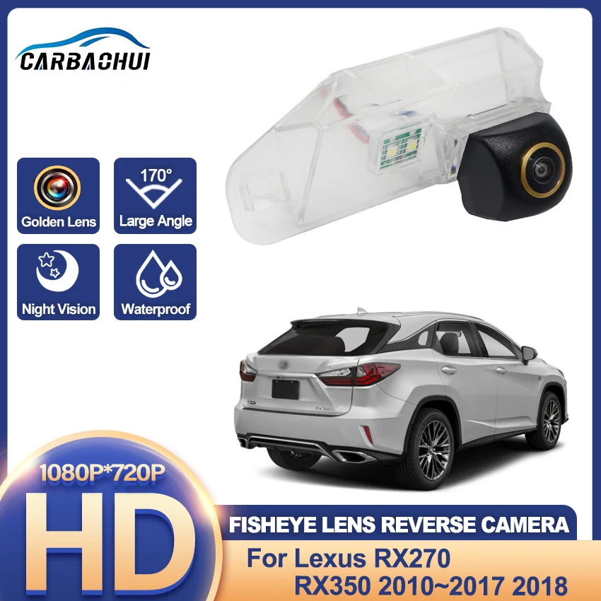 Rear View Camera For Lexus RX270 RX350 2010~2018 CCD Night Vision Reversing RCA Camera license plate Camera Backup Camera Golden