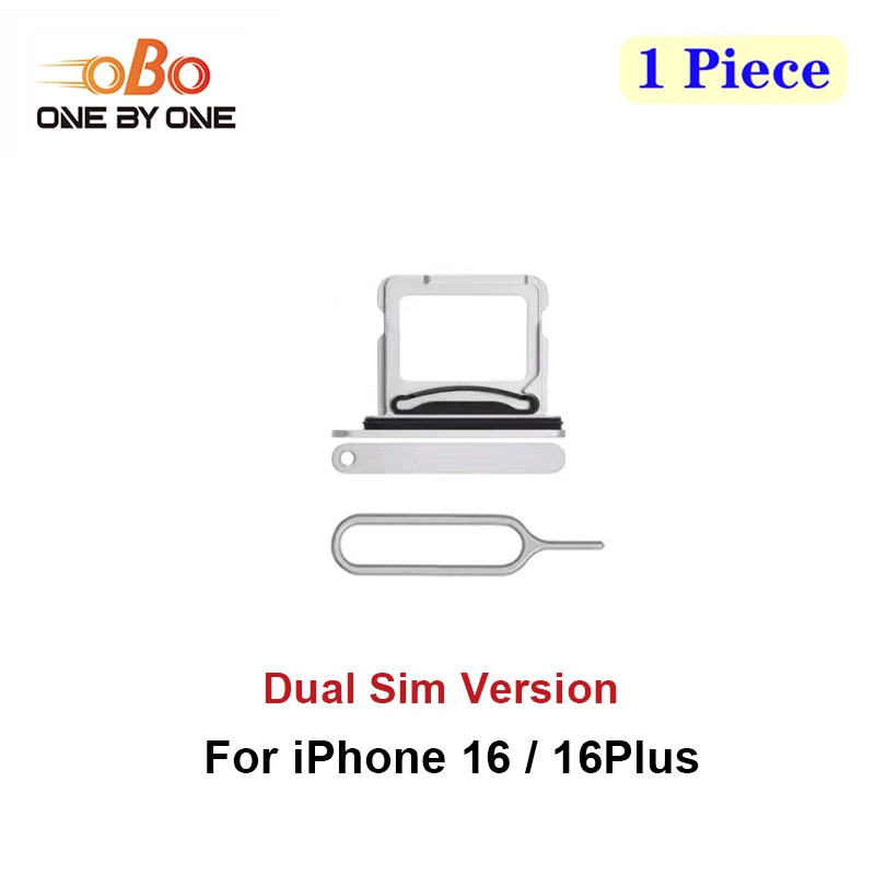 Dual SIM Card Tray Holder Slot Replacement for iPhone 16 and 16 Plus Dual Sim Version Card Tray Holder Black Green Blue (1PC) image 3