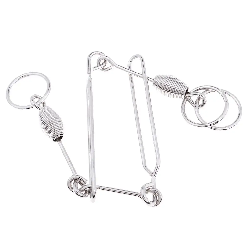 

Brain Teaser Toy Five Sections Rings Puzzle Rings for Children Educational Toy