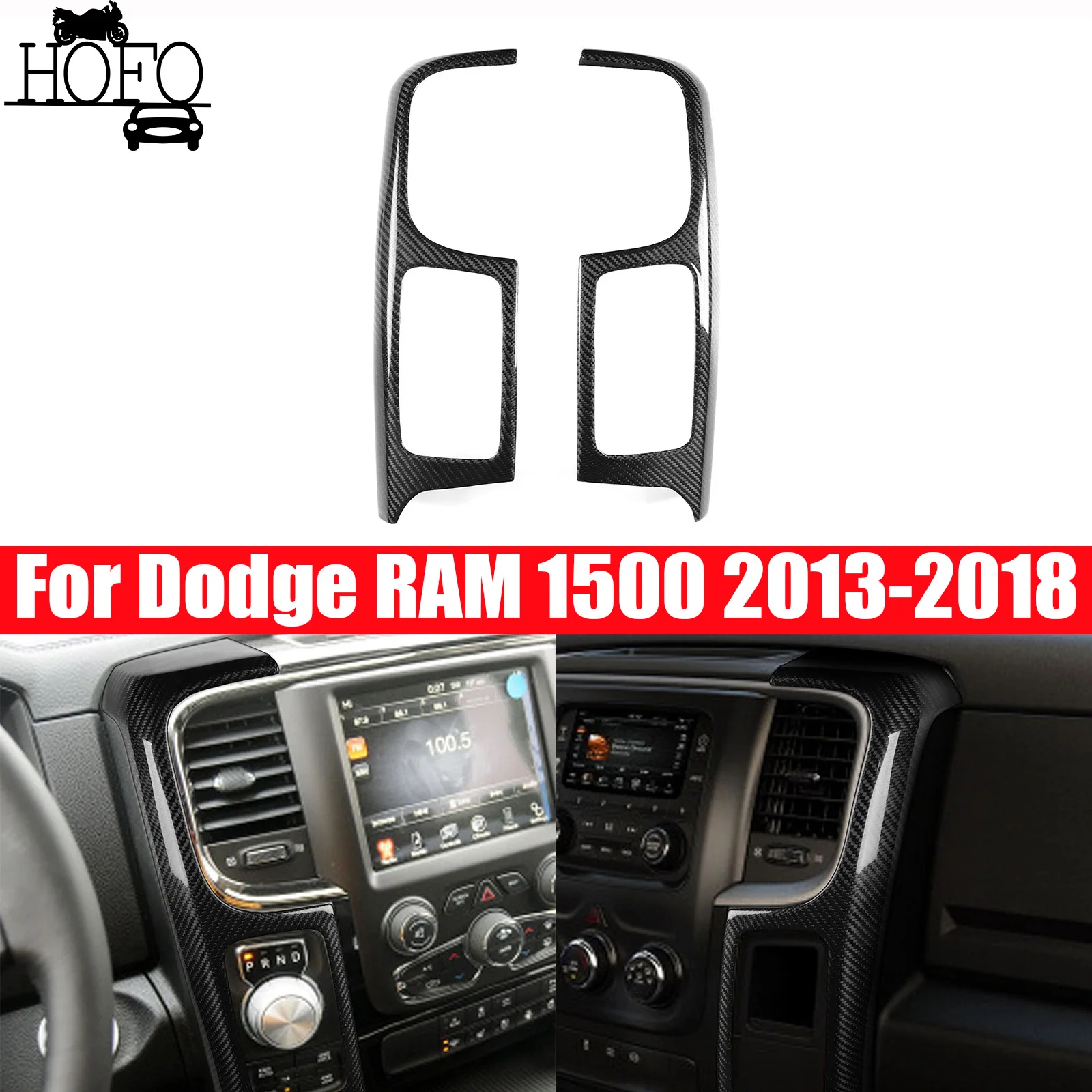 

Для Dodge RAM 1500 2013 2014 2015 2016 2017 2018 настоящая сухая накладка на вентиляционное отверстие из углеродного волокна