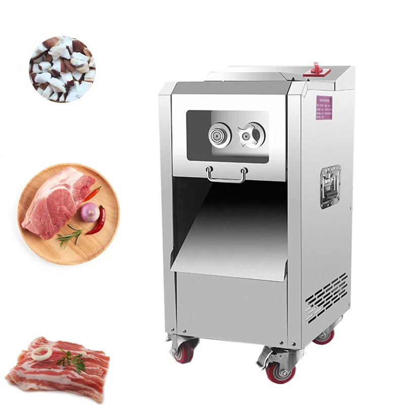 

Industrial Meat Cutting Machine 2200W Stainless Steel Beef Mutton Meat Shredding Slicing Machine Vegetable Cutter Machine