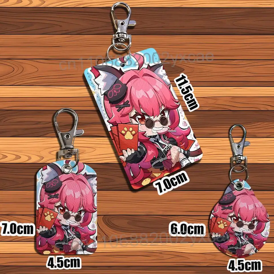 NTE game Neverness to Everness Rectangle ID Card Case Keychain