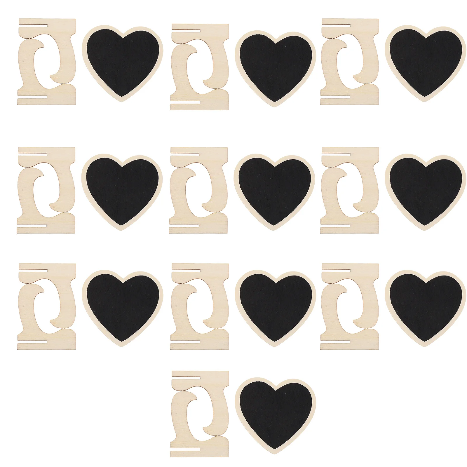 

10Pcs Desktop Mini Chalkboards Black Wooden Message Boards Wedding Adornments Table Decor Mini Chalkboard