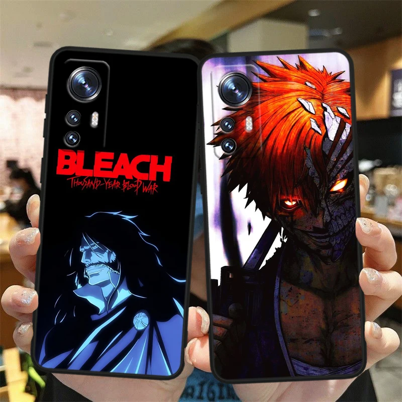 Bleach Kurosaki Lchigo Cover For Xiaomi Mi 14 13 12T 12S 12X 12 11i 11X 11T 11 Ultra Lite Pro TPU Soft Black Phone Case