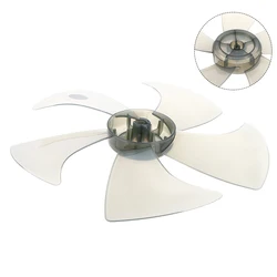 14 Inch Plastic 5 Leaves Fan Blade With Nut Cover Fan Blades For Standing Pedestal Fan Table Fanner General Accessories