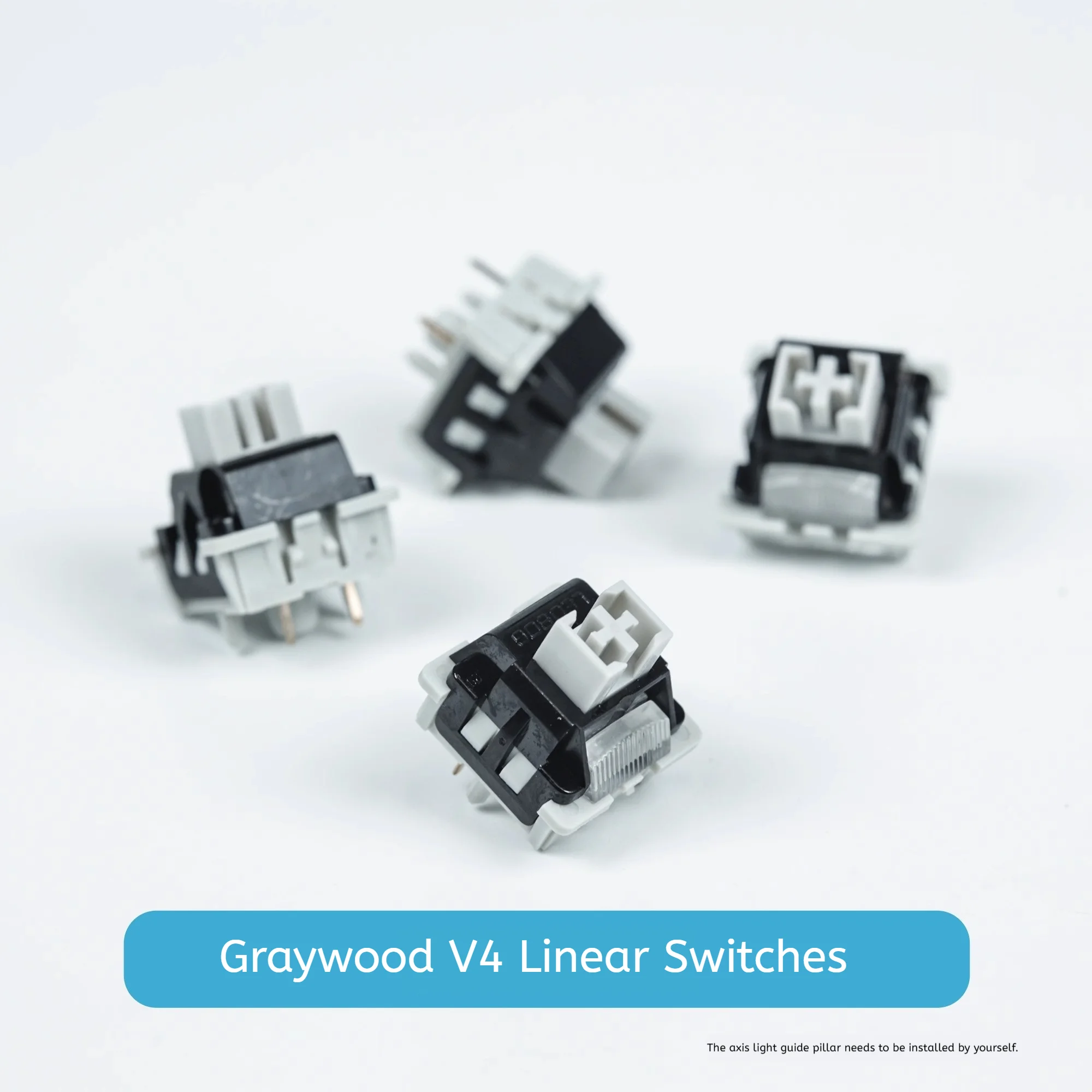 Graywood V4 Switch Mechanical Keyboard Linear Tactile 3/5Pin Hot swap DIY Silent Switch