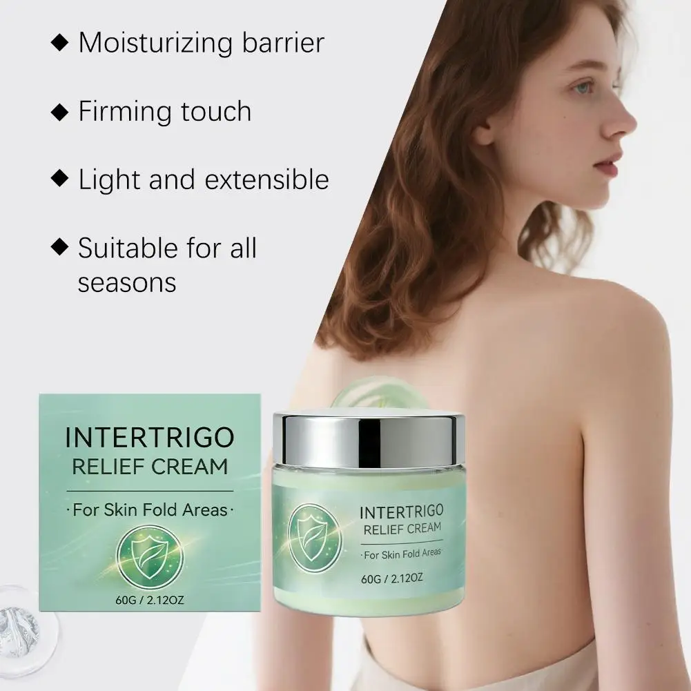 Intertrigo Creme zur Pflege von Hautfalten und gegen Reibungsbeschwerden hilft, gereizte Haut zu beruhigen, Reibung zu reduzieren, enthält Kollagen und Hyaluronsäure. – Detail 14
