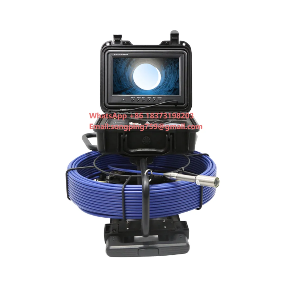 

20m-100m 9 Inch Screen Pipeline Inspection Camera Drain Sewer Pipeline Industrial Endoscope Pipe Inspection Sewer Cam era