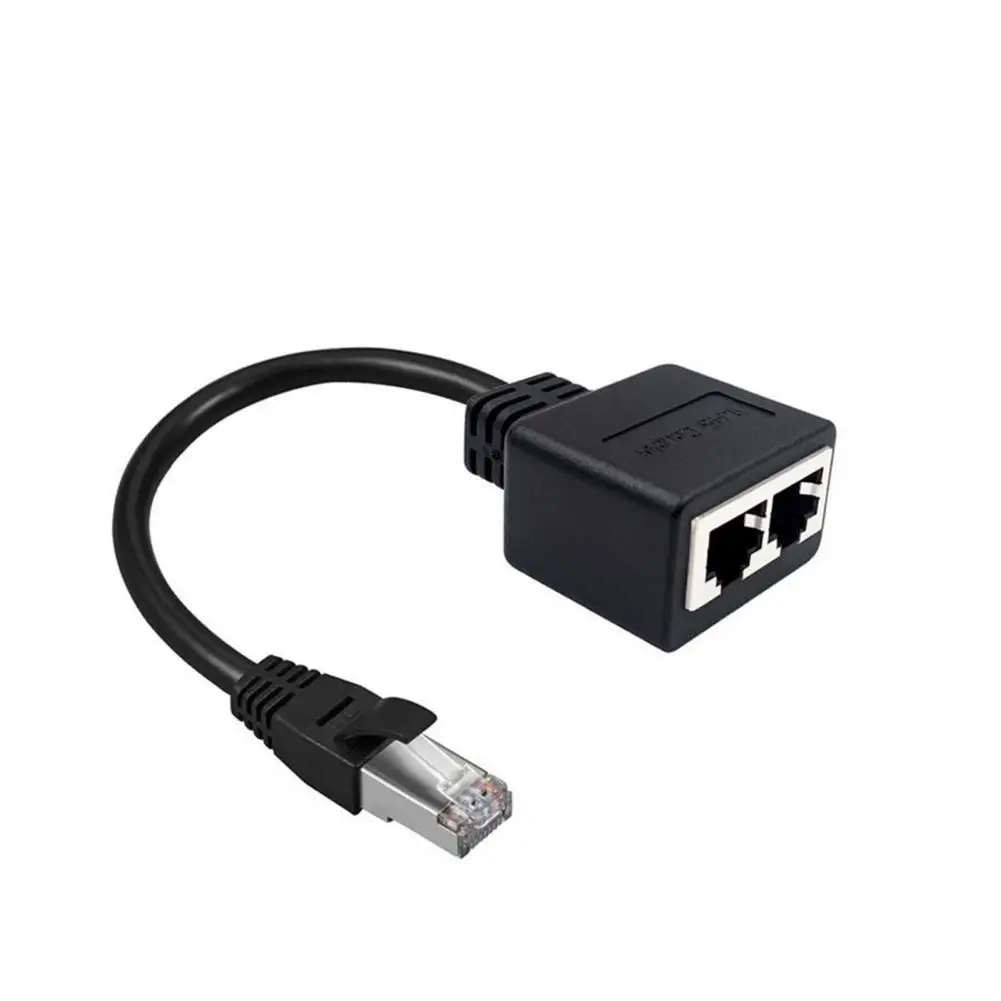 

Универсальный кабель Ethernet-разветвитель RJ45, высокоскоростной, простая установка, сетевой адаптер, удлинитель интернет-порту 1-2