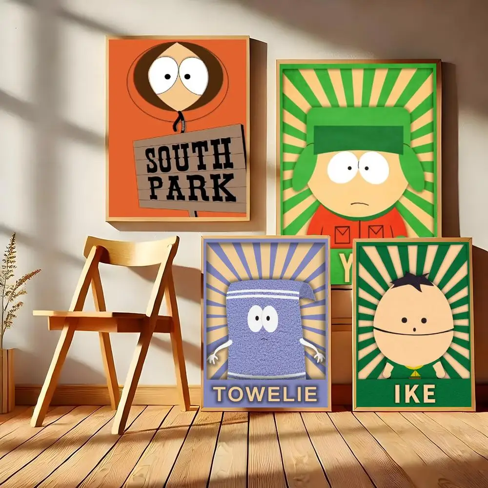 S-South Park Classroom Bedroom Entryway Focal Point Gallery Inspired Classic Tear Resistant Poster