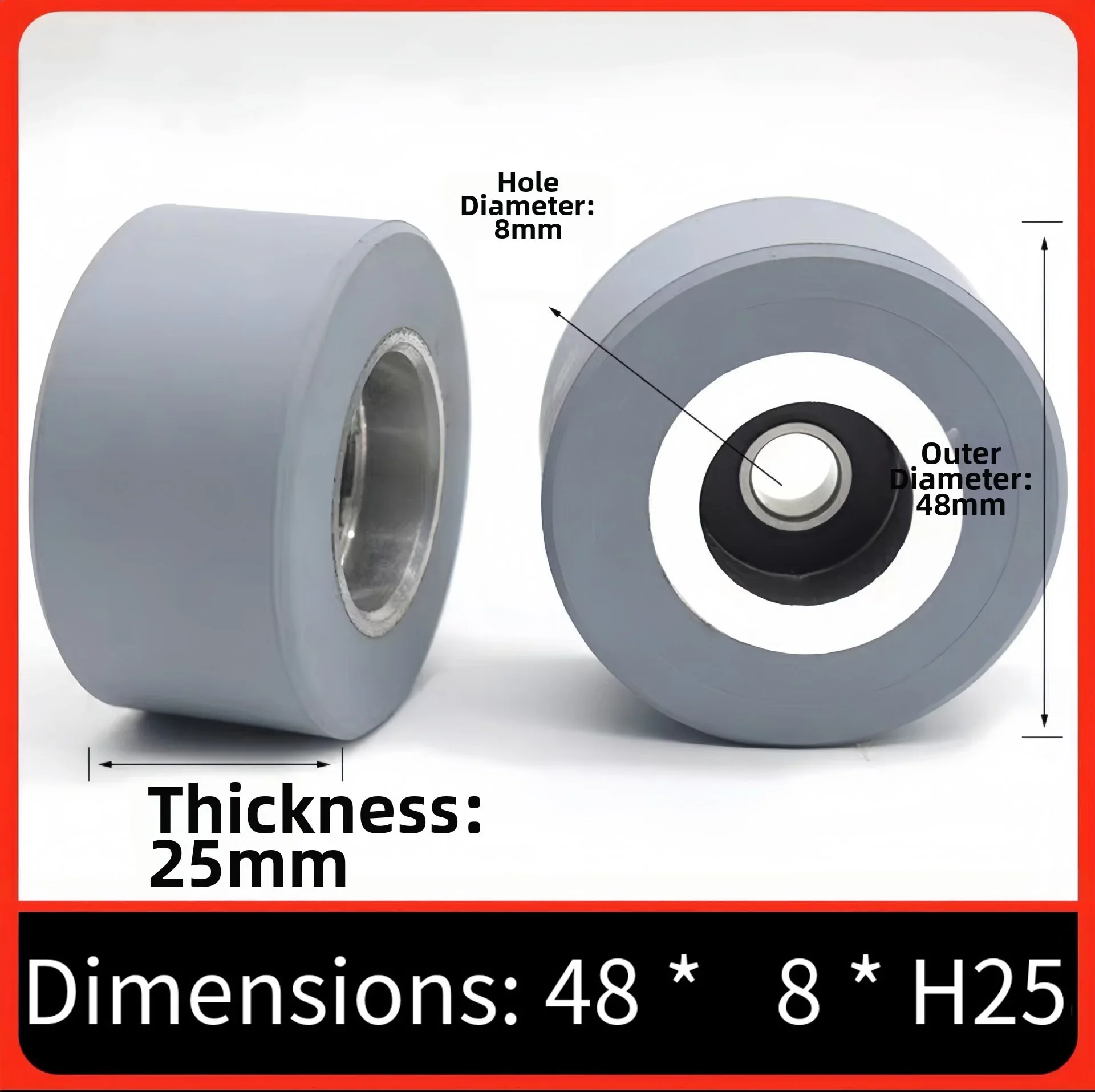 Edge Banding Roller Edge Banding Wheel For DIY Projects For Woodworking Stable Operation Heat Resistant Rubber Metal Core