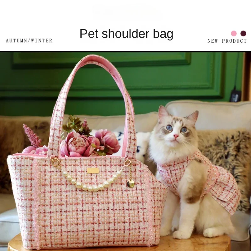 Luxury Elegant Pet Cat Carrier Bags Out of Portable Bag Dog Shoulder Applied To Travel Out of Cats with Backpacks