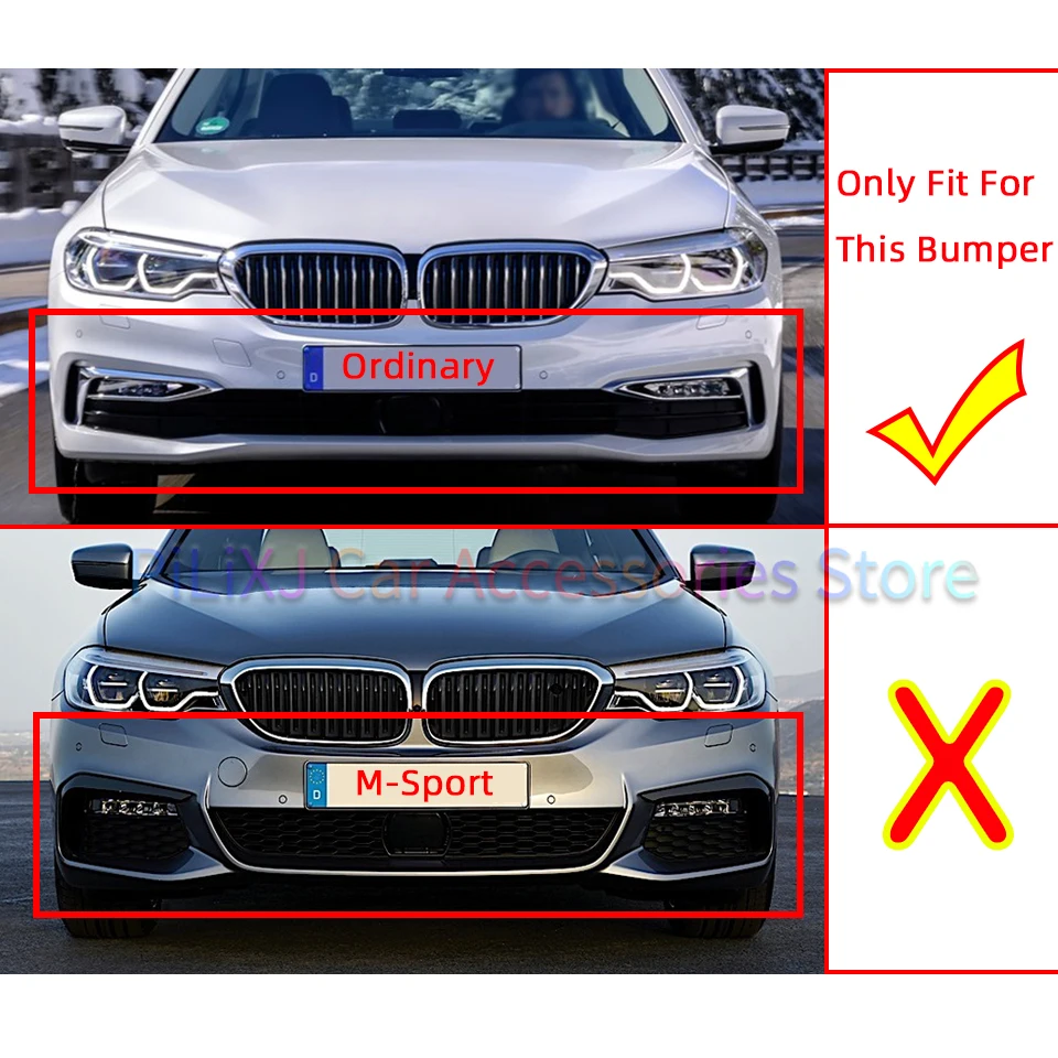 Auto Front Bumper Tow Hook Eye Cover Cap For Bmw 5 Series 2017 2018 2019 G30 G31 518 520 525 530 535 540#51117427448 Hauling Lid