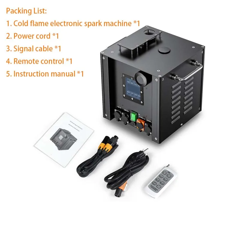 outdoor used professional SPARK Electronic Cold Sparking Machine Waterproof Fireworks Machine for Wedding Club Concerts