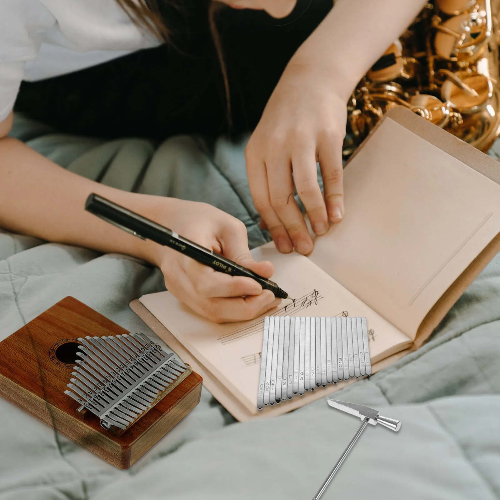 

1Set Kalimba Repair Tool Set Steel Wood Material Practical Kit for Tuning Repair Replacement Music Instrument Parts Kalimba