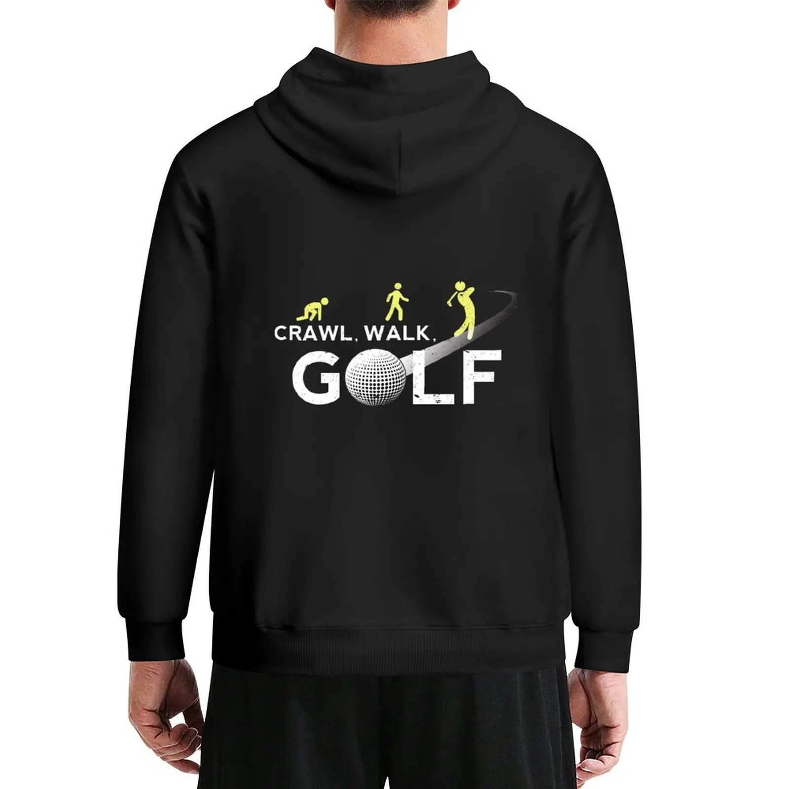 

Crawl Walk Golf Funny Evolution Of The Golfer Hoodie winter clothes blouse autumn new products new in hoodies and blouses