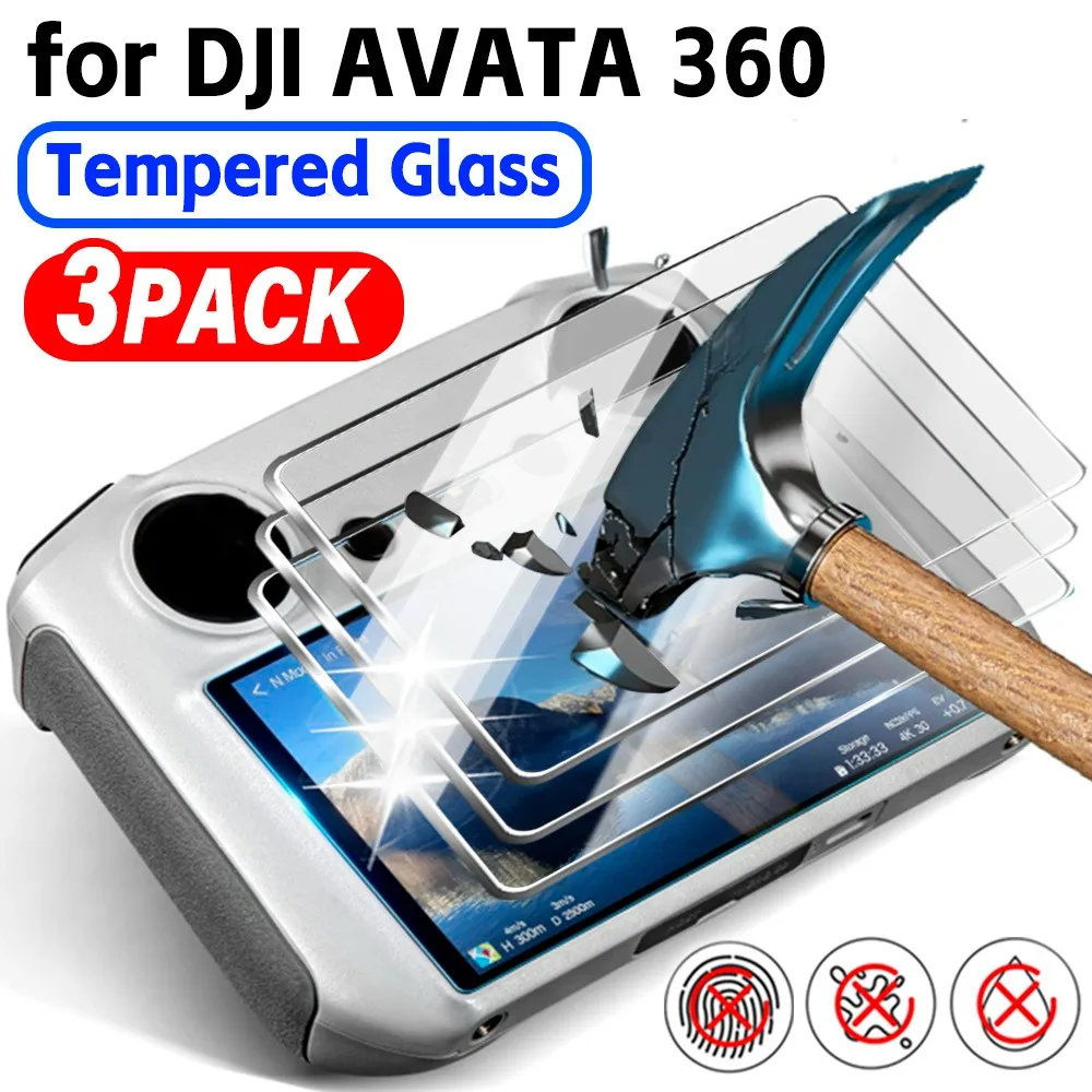 

For DJI AVATA 360 1-3Pack 9H Tempered Glass Remote Control Screen Protectors for DJI AVATA 360 HD Anti-scratch Film Accessories