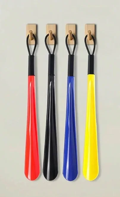 1PC Extra Long Flexible Plastic Shoe Horn Durable Shoe Spoon for Pregnant Women No Bending Required Shoe Wearing Assist