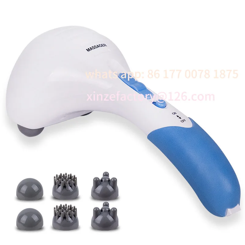 Customizable Hand-held double-headed massage stick massager massage hammer imitation dog head massage stick fitness back