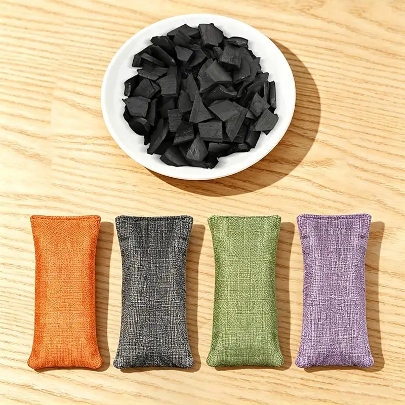 10/20/30pcs Natural Bamboo Charcoal Air Purifying Bags Moisture Absorber Deodorizing Bags Perfect For Home Car Shoe Cabinet