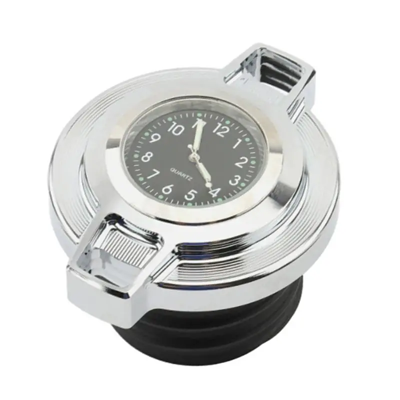 Dependable-Motorcycle Fuel Tank Cap With Clock For Sporster XL 883 1200 Road King 1996-2023 Oil Gas Caps