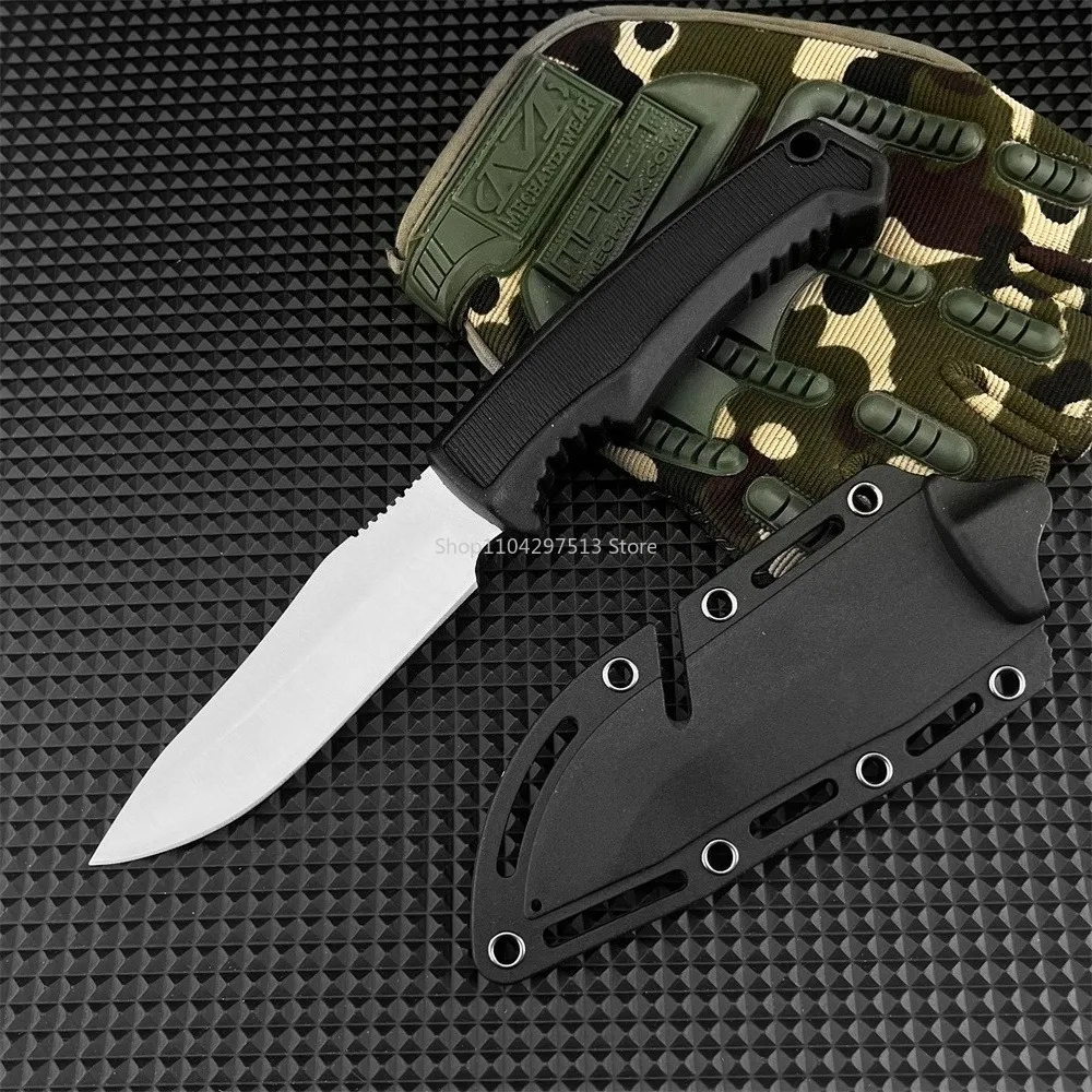 

Скрытый нож Canyon Hunter с фиксированным лезвием и ножнами, стальное лезвие 7Cr13Mov, ручка из нейлонового волокна, EDC, тактический инструмент для кемпинга, охоты, EDC