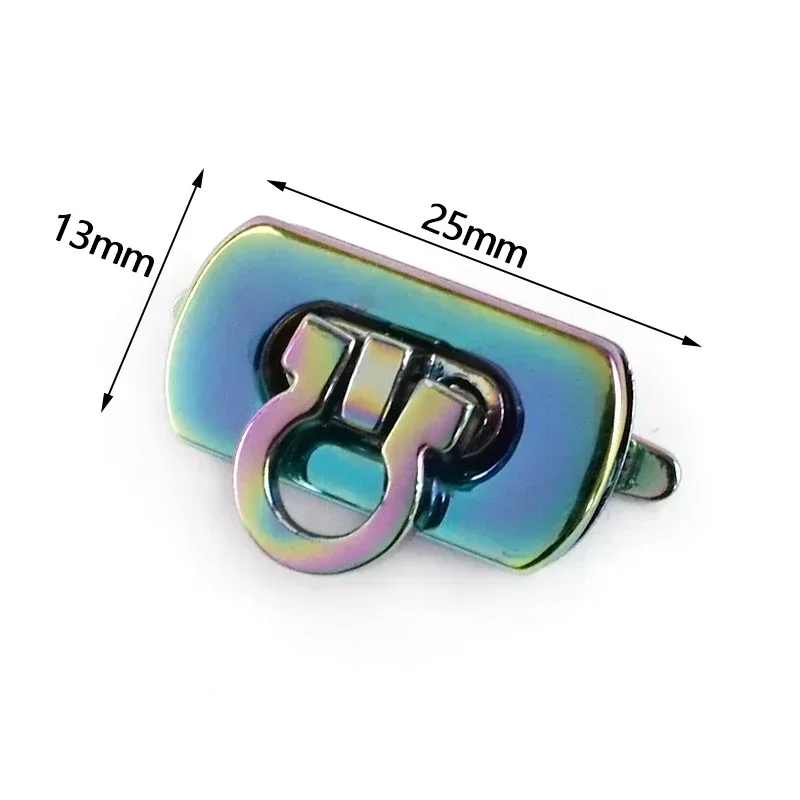 2/4 Stücke Regenbogen Metall Verschluss Drehen Twist Tasche Schloss Dekoration Schnalle Geldbörse Handtaschen Leder Taschen Verschluss Handwerk Hardware Zubehör