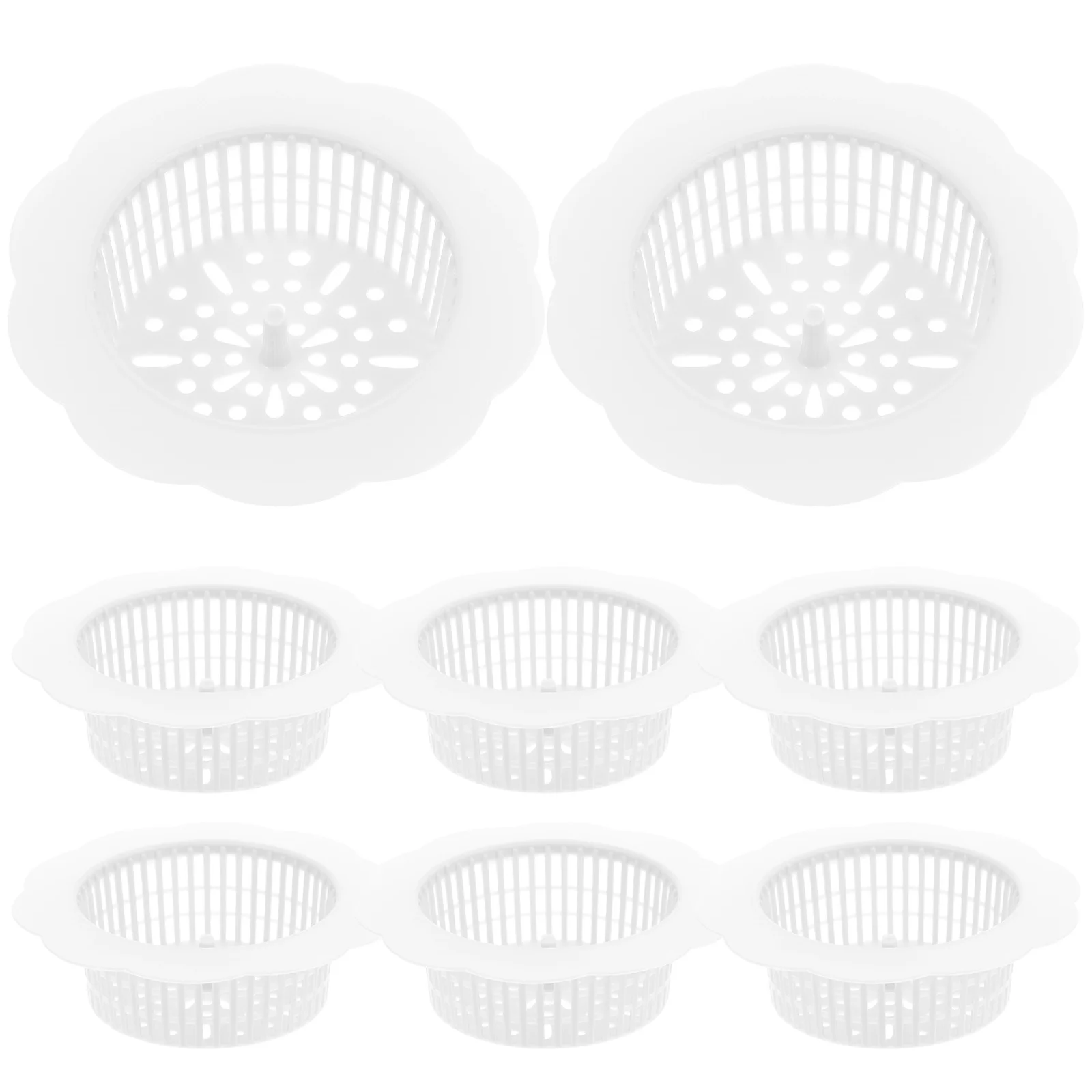 

8Pcs Anticlogging Shower Drain Filters Reusable Sewer Filters for Bathroom and Kitchen Garbage Disposal Stopper