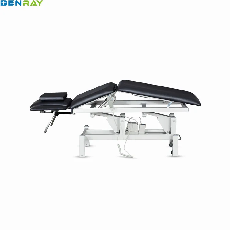 BR-MB17K Guangzhou 2 Linak Motors 3 Section Beauty Salon Tattoo Facial Massage Bed Physiotherapy Table Bed Prices