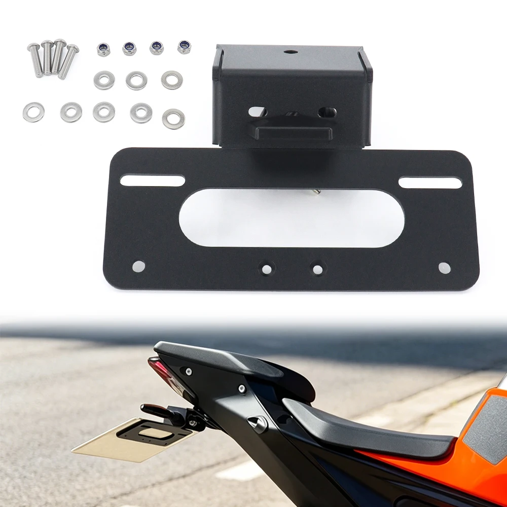 

License Number Plate Frame Holder Fit for KTM 1290 Super Duke / R 2020-2024 Motorcycle Rear Tail Tidy Fender Eliminator Kit