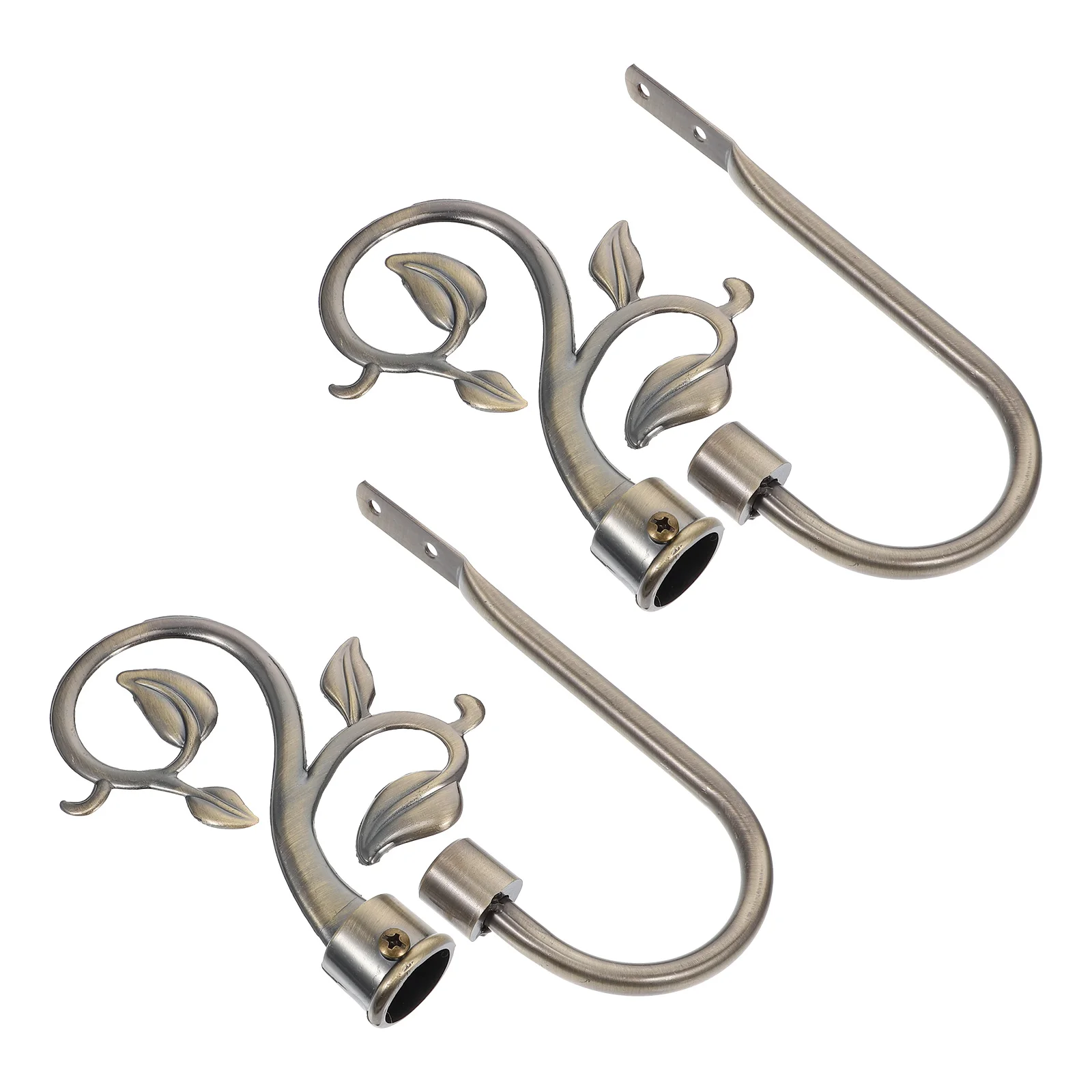 

2 Pcs Curtain Hooks Bronze Holdbacks Drapery Decor Tiebacks Vintage for Curtains Bathrooms Strong Retro Style