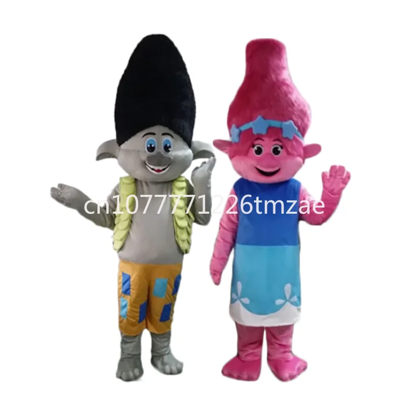 Dream Works Trolls Anime Movie Halloween Mascot Costume Fancy Dress Carnival Birthday Party Performance