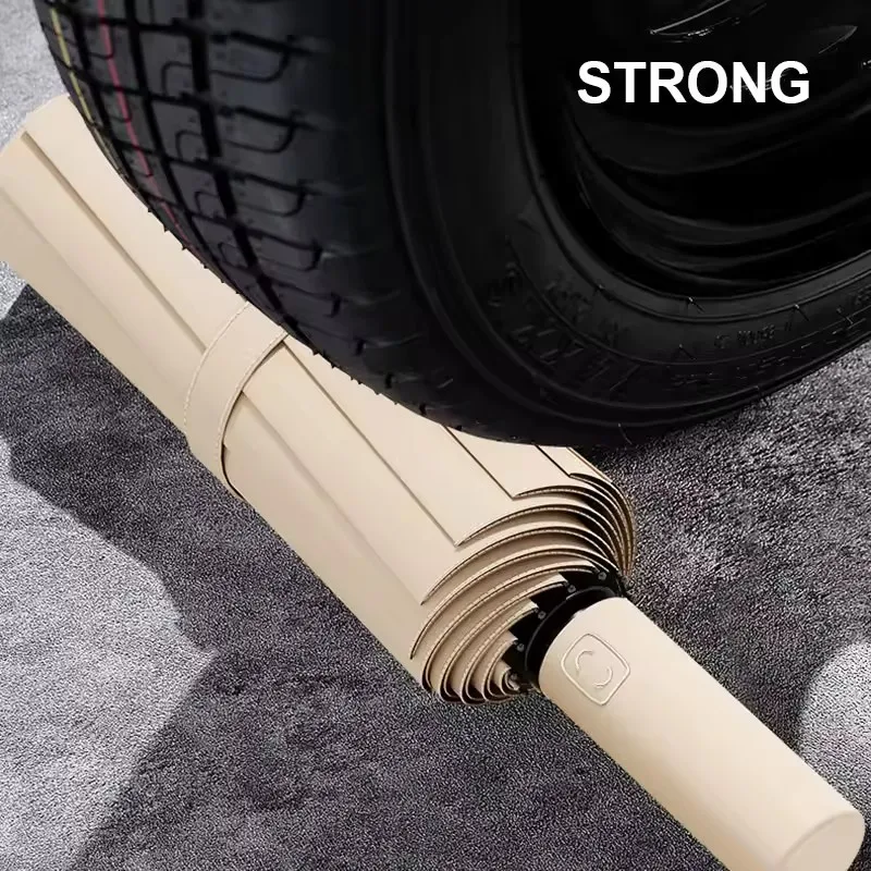 مظلة مقاومة للرياح بطبقة مزدوجة 24 عظمة أوتوماتيكية بالكامل - مظلة مضادة للمطر/الشمس للسفر - مقاس كبير للرجال والنساء #3