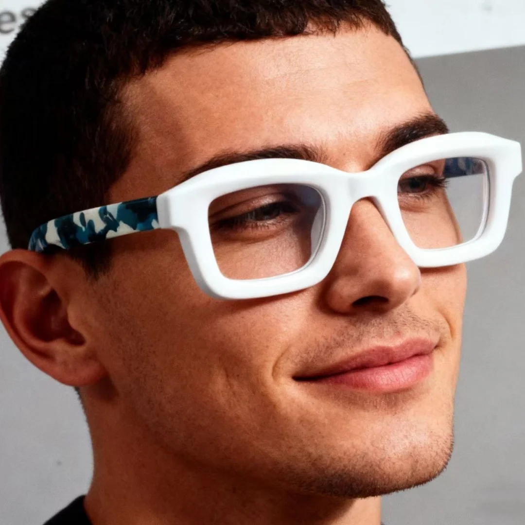 

Acetate Eyeglasses Frame Men Retro Square Handmade Glass Frame Spectacles Good Quality Glasses Vintage Eyewear