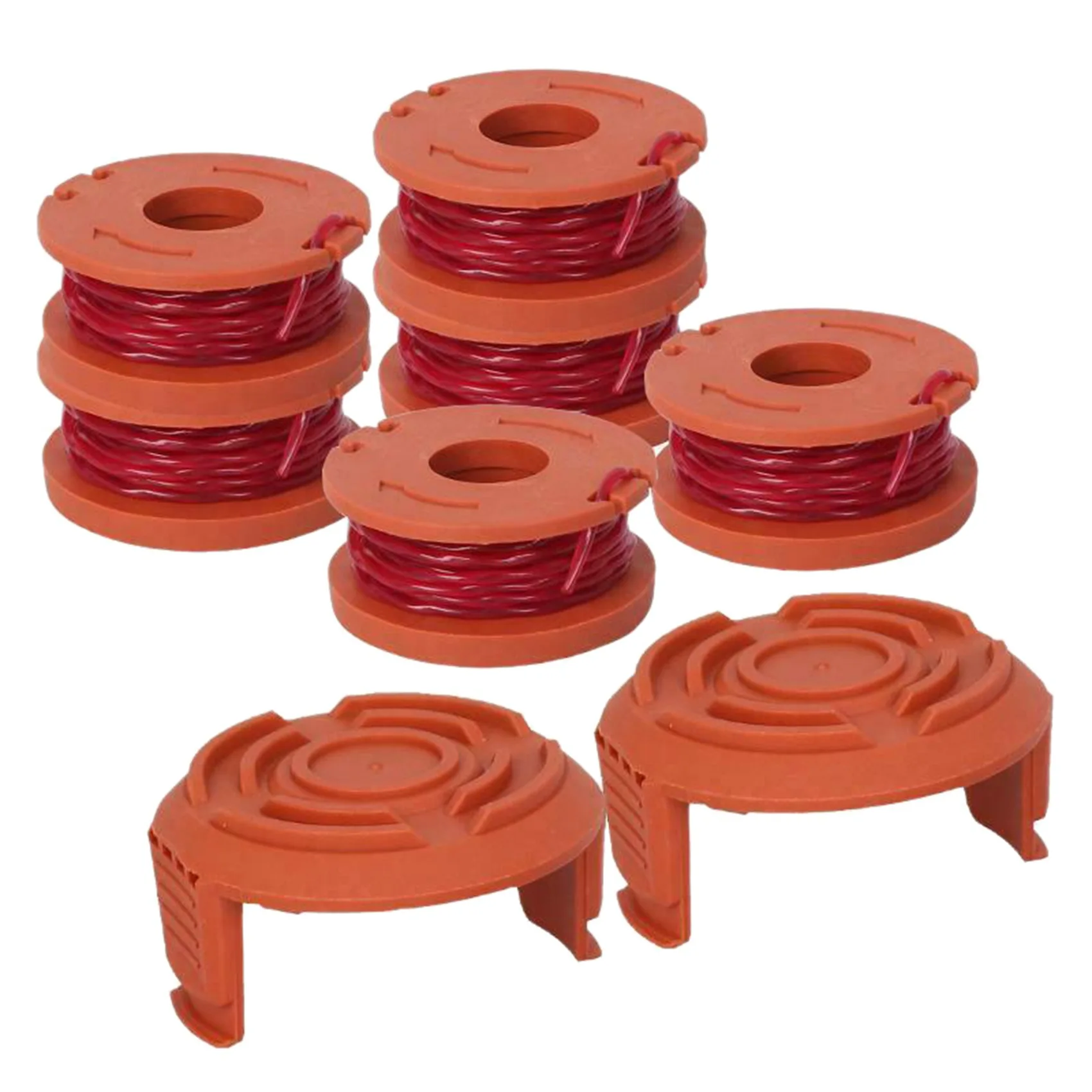 FLYY-18 Pack Ersatzspule für Rasentrimmer, 16 Pack Spulen und 2 Kappen, Rasenmäher-Zubehör für WORX – Detail 2