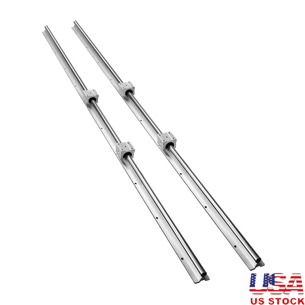 

VEVOR 2PCS SBR20 Linear Rail 1500mm CNC Kit with 4PCS SBR20UU Bearings Linear Slide Block High Precision Linear Motion Guide