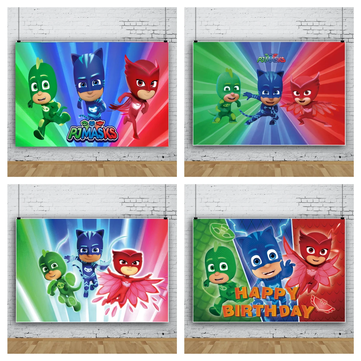 Hasbro PJ Masks Amaya Greg Baby Shower Birthday Party Supplies Background Photography Photo Backdrop Stage Props Banner Poster