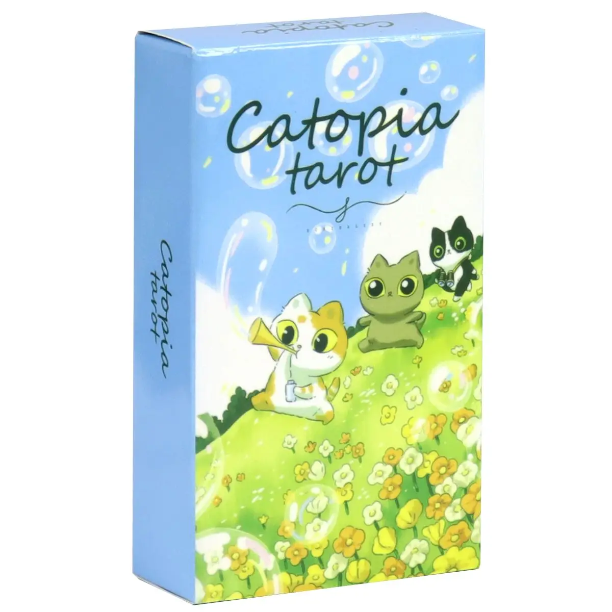 

Catopia Tarot Deck 78 Pcs Cute Tarot Cards Based on Rider Waite System - 10.3*6cm